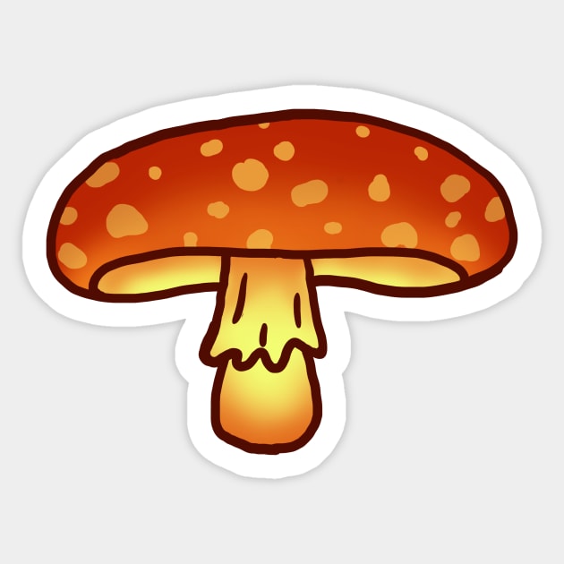 Goblincore Aesthetic Cottagecore Cute - Mycology Fungi Shrooms Mushrooms Sticker by NOSSIKKO